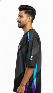 เสื้อยืดโอเวอร์ไซส์สไตล์สตรีทแฟชั่นสำหรับผู้ชาย ลายพิมพ์แบบซับลิเมชั่น เสื้อผ้าลำลอง - Product Image 3