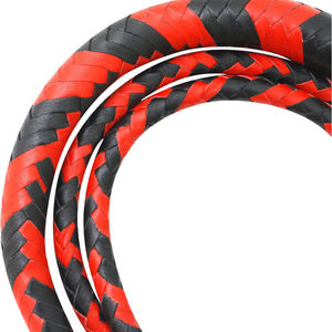 Fouet de boucher authentique long avec poignée en cuir et construction tressée pour cascades, fouet de cowboy pour chasseurs - Product Image 6