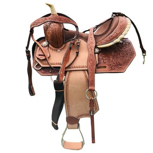 Selle de cheval western en cuir véritable faite à la main de qualité supérieure, équipement d'équitation pour la randonnée, le ranch et le barrel racing, fabricant, grossiste, exportateur - Product Image 1