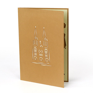 Modèle de papier 3D personnalisé pour l'église, pour carte pop-up de vœux et décorations - Product Image 6