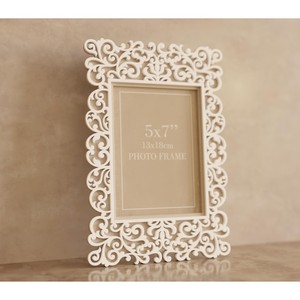New Arrival Ornate Wooden Photo <b>Frame</b> 5x7 Inch Rectangular Tabletop Vertical Design - Product Image 4