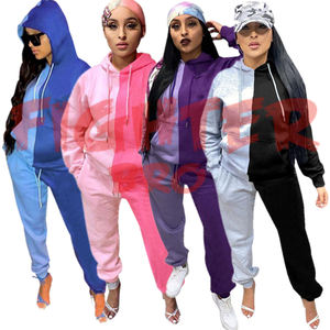 Ensemble de survêtement en coton pour femmes, taille personnalisée, design moderne, ensemble athleisure, logo personnalisé, OEM, marque privée, directement de l'usine - Product Image 2