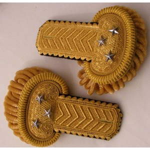 Hombreras de tela de alta calidad bordadas en lingotes de oro - Product Image 4