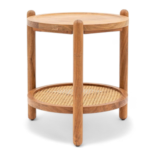Luxury Design Coffee <b>Table</b> <b>Rattan</b> Shelf with Teak Wooden Frame Material and <b>Rattan</b> Shelf for Home Furniture Decoration - Product Image 3