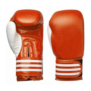 High Quality Professional Boxing Gloves Genuine Leather <b>Hook</b> Loop Closure Breathable Customizable Outdoor Training Sports Gloves - Product Image 1