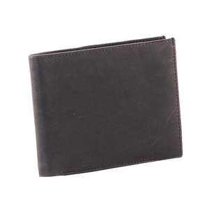 Cartera de Hombre Royaa Vintage, Corta, Delgada, Bifold, de Cuero Genuino Crazy Horse, con Forro de PVC, Bloqueo RFID, Cierre Abierto, Multifuncional 5 - Product Image 1