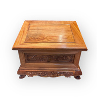 Table de prière compacte moderne avec compartiment de rangement intégré en bois Huongwood pour salon