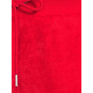 Pantalon de détente pour femmes, couleur rouge, taille haute, tissu extensible doux, décontracté, pour fitness, yoga, entraînement, vêtements de sport - Product Image 4