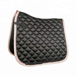 Free Sample Top Notch Basic All Purpose English Glitter Saddle Pad Equestrian Riding Pad Dressage Glitter Horse Riding Pads - Product Image 3