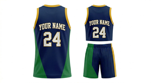 ชุดบาสเก็ตบอลแบบกำหนดเอง ผู้ผลิต OEM ชุดยูนิฟอร์มทีมพิมพ์ลายระเหิด โพลีเอสเตอร์ระบายอากาศได้ดี - Product Image 2