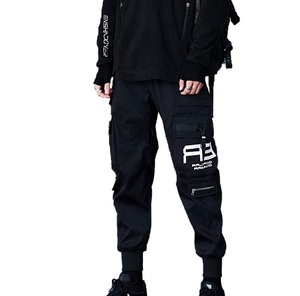 <b>mens</b> slim fit cargo pants <b>stretch</b> fabric multi pocket stylish casual urban wear cargo trousers - Product Image 6