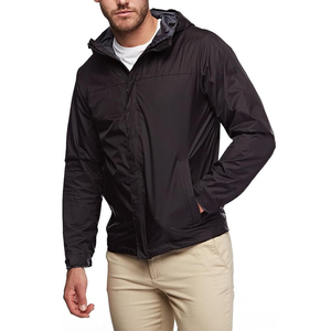 CLASSIC INVENTORS Stand Front Hooded Washed Breathable <b>Waterproof</b> Windbreaker <b>Jacket</b> Plus Size Men's <b>Winter</b> Outdoor Canvas 100 - Product Image 6