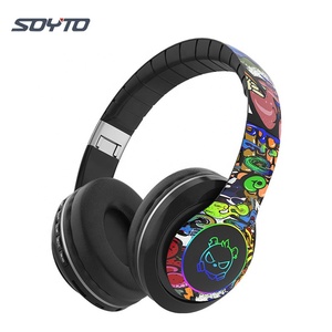 Audífonos Inalámbricos Shuoyin 2023 DR46 <span class=keywords><strong>Aliexpress</strong></span> Cool Graffiti Chimp con 3 Patrones LED RGB - Product Image 4