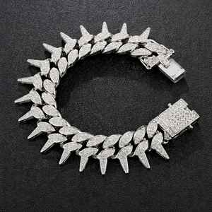 สร้อยข้อมือฮิปฮอปแบบประดับเพชรระดับพรีเมียม ทอง 10K ทอง 14K เงิน 925 พร้อมเพชร VS1 VS2 สี H-I เครื่องประดับหรูหรา - Product Image 5