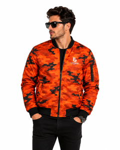 Custom Men New Design <b>Camo</b> Bomber <b>Jacket</b> Lightweight Polyester Flight <b>Jacket</b> Casual Street Fashion Windbreaker with Custom Logo - Product Image 1