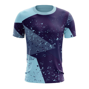 Camiseta de Fútbol a Rayas Azules y Blancas Perfect 08 para Hombre, Manga Corta, Cuello en V, Absorbe la Humedad, Poliéster, Corte Regular - Product Image 2