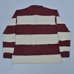 Wholesale Mens Short Sleeve <b>Striped</b> Knitted Breathable Cotton for <b>Shirt</b> Color Blocked Casual Design <b>Red</b> <b>White</b> Pattern Premium - Product Image 5