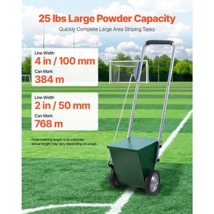 Marcatore a 2 ruote per campi con 4 linee regolabili e impugnatura in gomma per marcatura fino a 11 kg - Product Image 4