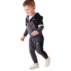 Conjuntos Deportivos para Niños al por Mayor, Unisex, Casuales, Lisos, 100% Algodón, Sudadera con Capucha para Invierno, Traje Deportivo Grueso - Product Image 6