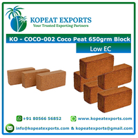 KOPEAT Coco Qualité Premium, Pâte de Coco Triple Lavée, Prête à l'emploi, Provenant de Déchets Agricoles, Prix Usine, Origine Inde, en Forme de Briquette