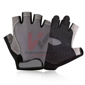 Guantes de Levantamiento de Pesas de Cuero de Marca Privada, Agarre Antideslizante para Alivio del Dolor Articular, Diseño de Medio Dedo, Equipo de Fitness al por Mayor - Product Image 1