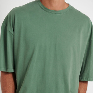 Camisetas de Cuello Redondo para Hombre, 100% Algodón, Corte Cuadrado, Costuras en Contraste, Directamente del Fabricante - Product Image 3