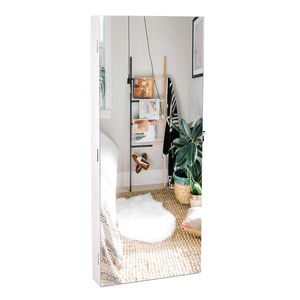 Armadio a Muro con Ante in PVC e Serratura, Organizzatore per Gioielli e Specchio - Product Image 3