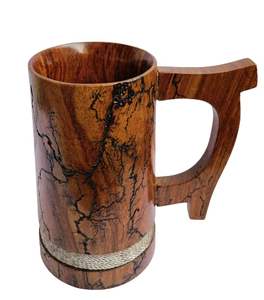 แก้วน้ำไม้ชิชัม, แก้วไม้เสิร์ฟชา กาแฟ ลายหมี // เคลือบเมลามีน - Product Image 2