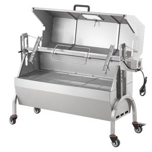 Grill électrique rotatif de 46 pouces avec une capacité de 132 lb, couvercle à capot pour barbecue, porc entier, agneau, chèvre, moteur de 52 W pour brochettes - Product Image 6