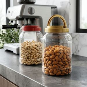 Bouteille en plastique PET carrée de 1380 ml, transparente, à large ouverture, avec couvercle à vis, pour le stockage de biscuits, de chocolat et d'aliments, fabricant vietnamien - Product Image 4
