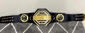 เข็มขัดแชมป์ UFC ชุบทอง หนังแท้ น้ำหนักเบา MMA สำหรับทุกเพศ อุปกรณ์ศิลปะการต่อสู้ที่ทนทาน 1 ชิ้น - Product Image 1