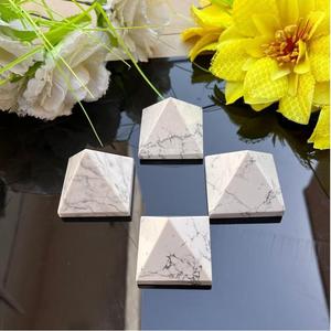 Pyramide en howlite naturelle, cristal poli blanc, pierre de guérison, Reiki, méditation, énergie, Feng Shui, décoration, vente en gros, Chakralume Inde - Product Image 6