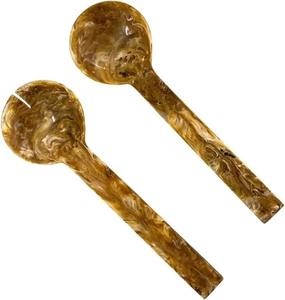 Ensemble d'ustensiles à salade en résine écologique, 100 % compatibles lave-vaisselle pour la maison et l'hôtellerie, comprenant une cuillère à glace - Product Image 1