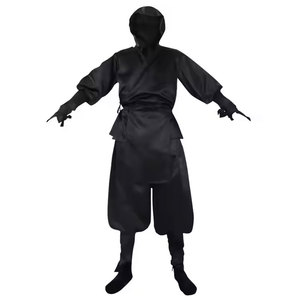 Tenue d'arts martiaux haut de gamme à manches longues, design noir imprimé, costume de ninja, dernière édition, prix abordable, ensembles d'uniformes de ninja - Product Image 2