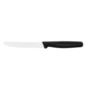 Cuchillos para carne modernos con mango ergonómico negro y hoja de acero inoxidable lisa para el hogar, cocina, restaurante y corte de carne - Product Image 1