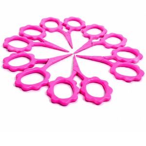 Petits ciseaux à fleurs brodés, couleurs assorties, pointe aiguisée, acier inoxydable, ciseaux à effiler les cheveux - Product Image 3