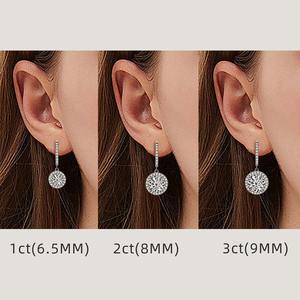 Élégantes boucles d'oreilles pendantes en or avec diamants naturels au design intemporel, boucles d'oreilles chandelier en diamants naturels pour femmes - Product Image 2