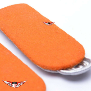 KEW Vintage <b>Braided</b> Epaulettes White Orange Fabric Eco-Friendly Customizable Elegant Garment <b>Accessory</b> Durable - Product Image 4