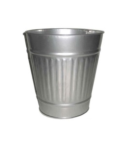 Metal <b>Dustbin</b> with Elegant Embossed Design for Residential Commercial Use - Product Image 3