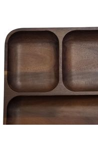Restaurant Style Aura Tray Wooden <b>Serving</b> Tray <b>Set</b> Rectangle Minimalist Handmade Solid Design <b>Dishes</b> & Plates Dishwasher Safe - Product Image 6