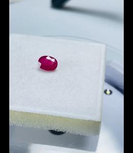 Rubis naturel certifié IGI, taille ovale, 1,56 carats, 7,98*6,01*3,82 mm, couleur rouge premium, lustre excellent, pierre précieuse de collection pour bijoux - Product Image 3