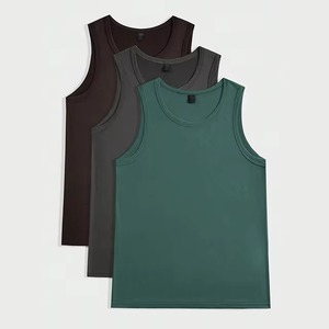 Camiseta sin mangas de algodón para hombre, de secado rápido, transpirable, para gimnasio, cómoda, de punto, para exteriores, venta al por mayor - Product Image 1
