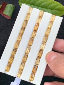 Lot de pierres précieuses en citrine dorée naturelle, taille radiant, cristaux jaunes, pierres brutes pour bagues, pendentifs, colliers - Product Image 2