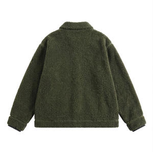 Veste polaire d'hiver pour homme de qualité supérieure, personnalisable avec logo, style streetwear, coupe oversize, doublure intérieure, faible MOQ - Product Image 2