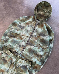 Ensemble de jogging streetwear personnalisé en nylon, coupe-vent camouflage imprimé, ripstop, unisexe, veste à manches longues et short de survêtement - Product Image 6