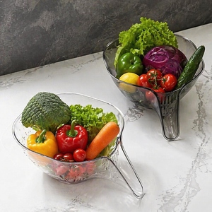 Plastic Kitchen Wash Bowl, Essential Kitchen Accessories for Washing Fruits & Vegetables - Product Image 1