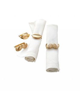Anillos de Servilleta de Aluminio Únicos con Diseño Floral Decorativo para una Elegante Decoración de Bodas y Eventos - Product Image 4