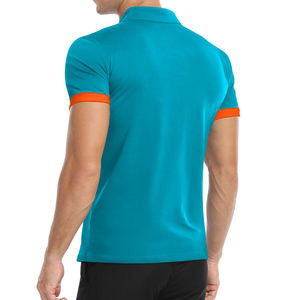 Polo moderne pour homme coupe classique, style ajusté, manches courtes, col à 3 boutons et design épuré - Product Image 2