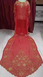 ชุดเดรสแต่งงานเจ้าสาวลายหินคริตทัลหลากสีผ้าไหม Dirac Somali สั่งขายส่ง - Product Image 6