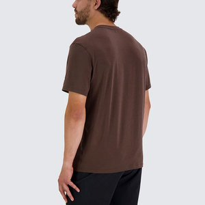 T-shirt à prix d'usine, vente chaude, séchage rapide, coupe ajustée, col en V, 100% coton, broderie de logo personnalisé, logo imprimé vintage - Product Image 6